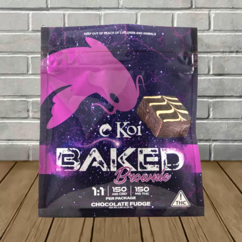 Koi 1:1 D9 + CBD Baked Brownie 300mg