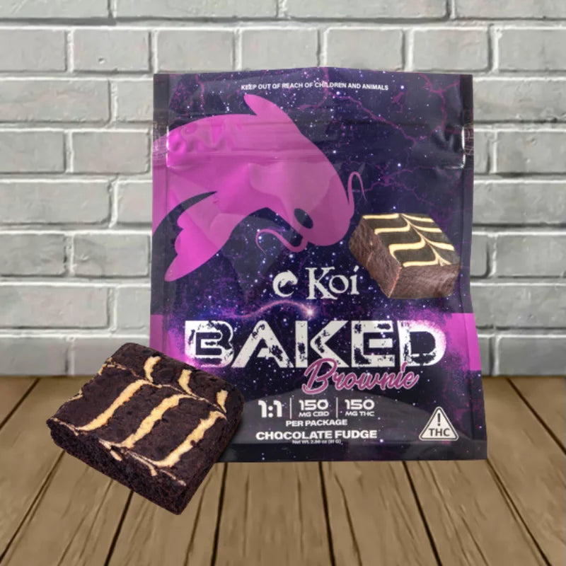 Koi 1:1 D9 + CBD Baked Brownie 300mg