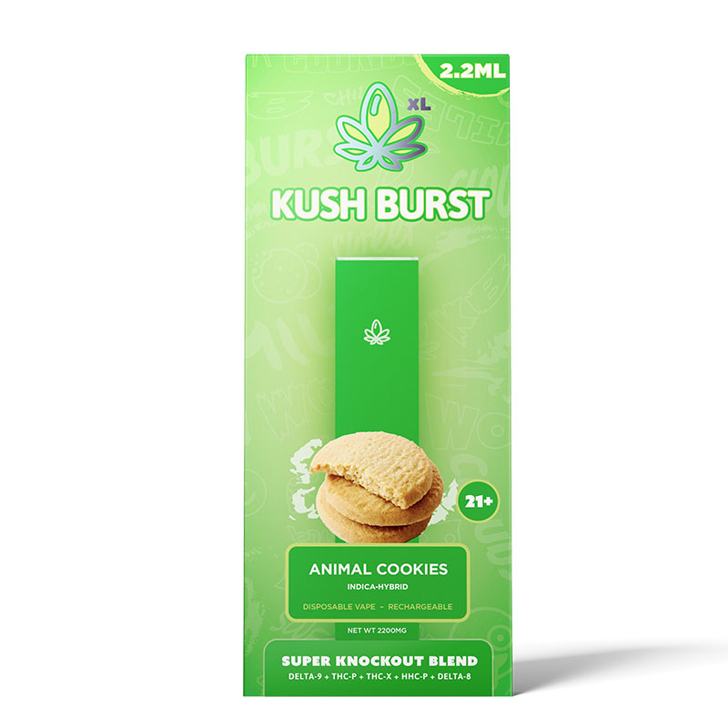 Super Knockout THC Vape Pen with Delta 9 + THC-P + THC-X + HHC- P + Delta 8 – Animal Cookies – Kush Burst Best Sales Price - Vape Pens