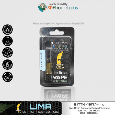 Utoya | Live Resin Delta 8 THC Vape Cartridge - 1g Best Sales Price - Vape Cartridges