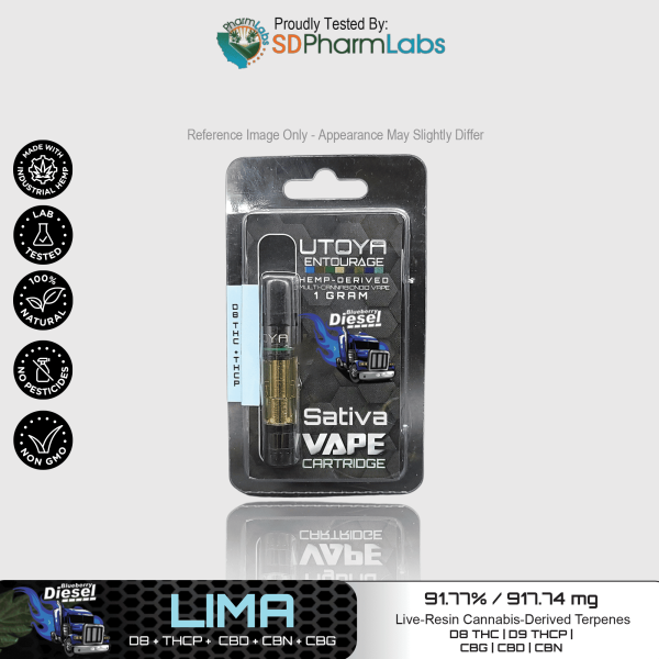 Utoya | Live Resin Delta 8 THC Vape Cartridge - 1g Best Sales Price - Vape Cartridges