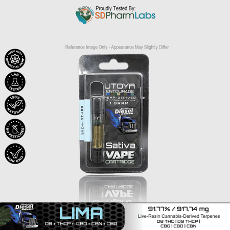 Utoya | Live Resin Delta 8 THC Vape Cartridge - 1g Best Sales Price - Vape Cartridges