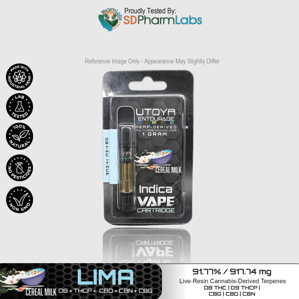 Utoya | Live Resin Delta 8 THC Vape Cartridge - 1g Best Sales Price - Vape Cartridges