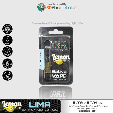 Utoya | Live Resin Delta 8 THC Vape Cartridge - 1g Best Sales Price - Vape Cartridges