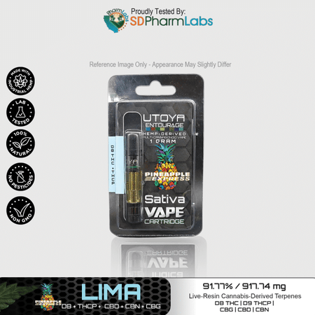 Utoya | Live Resin Delta 8 THC Vape Cartridge - 1g Best Sales Price - Vape Cartridges