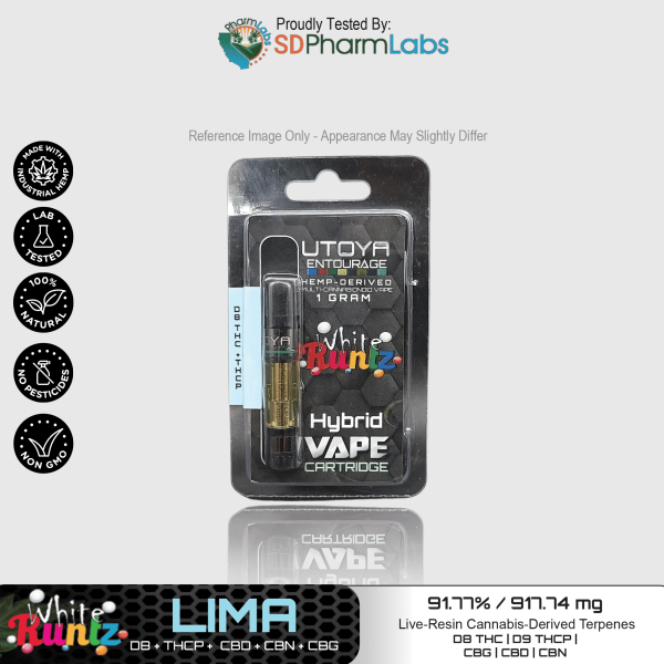Utoya | Live Resin Delta 8 THC Vape Cartridge - 1g Best Sales Price - Vape Cartridges