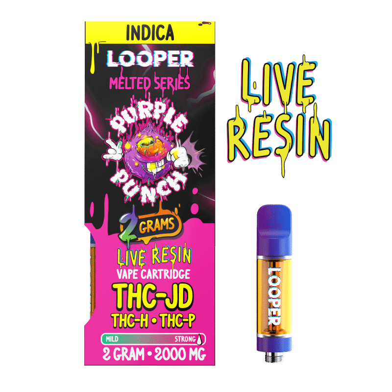 Melted Series 2g Cartridge: Purple Punch by Looper Vape