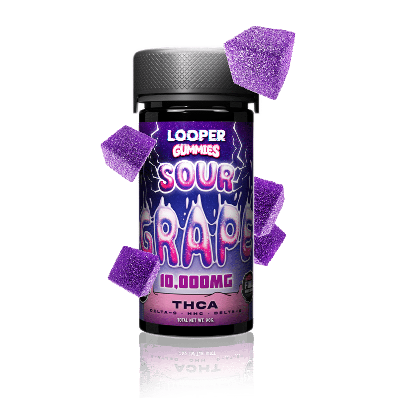 Looper Vape THC-A Gummies: Sour Grape