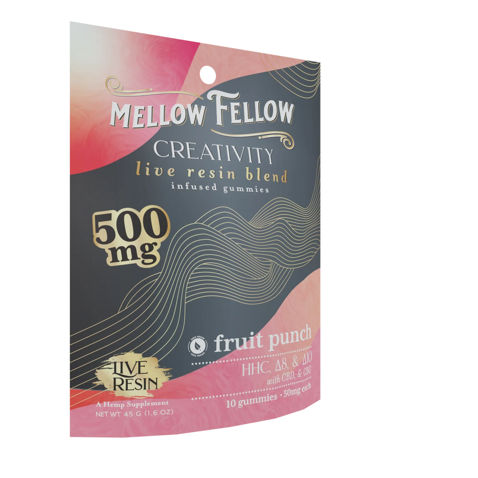 Mellow Fellow Creativity Blend Live Resin M-Fusions Edibles Fruit Punch 500mg Best Sales Price - Edibles