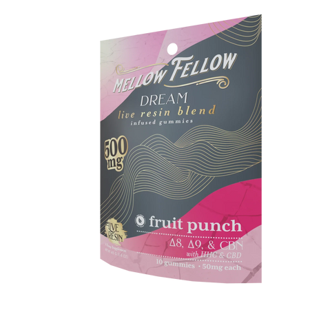 Mellow Fellow Dream Blend Live Resin M-Fusions Edibles Fruit Punch 500mg Best Sales Price - Edibles