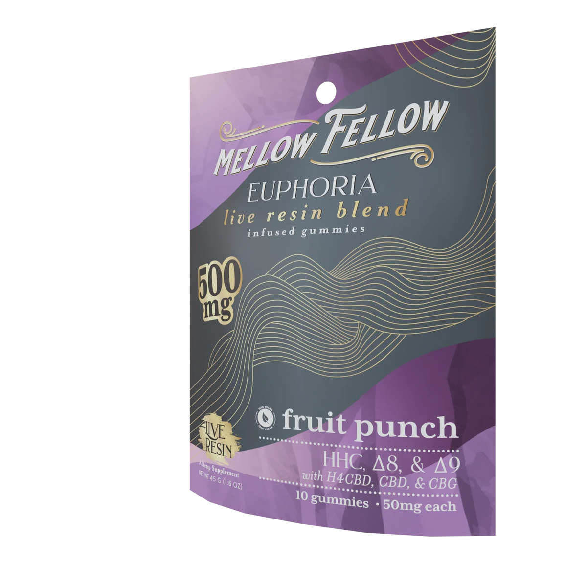 Mellow Fellow Euphoria Blend Live Resin M-Fusions Edibles Fruit Punch 500mg Best Sales Price - Edibles