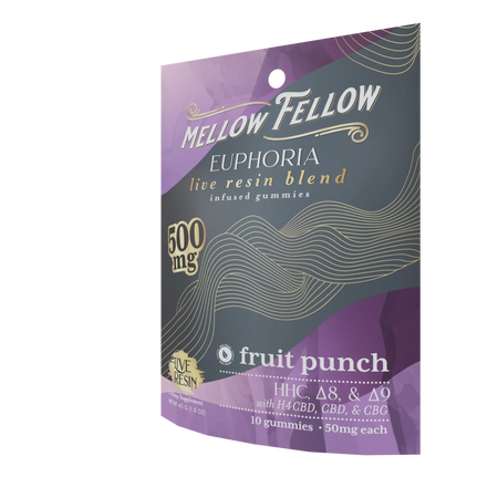 Mellow Fellow Euphoria Blend Live Resin M-Fusions Edibles Fruit Punch 500mg Best Sales Price - Edibles