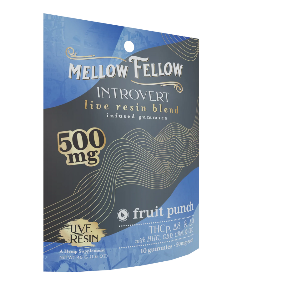 Mellow Fellow Introvert Blend Live Resin M-Fusions Edibles Fruit Punch 500mg Best Sales Price - Edibles