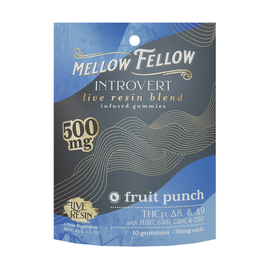 Mellow Fellow Introvert Blend Live Resin M-Fusions Edibles Fruit Punch 500mg Best Sales Price - Edibles