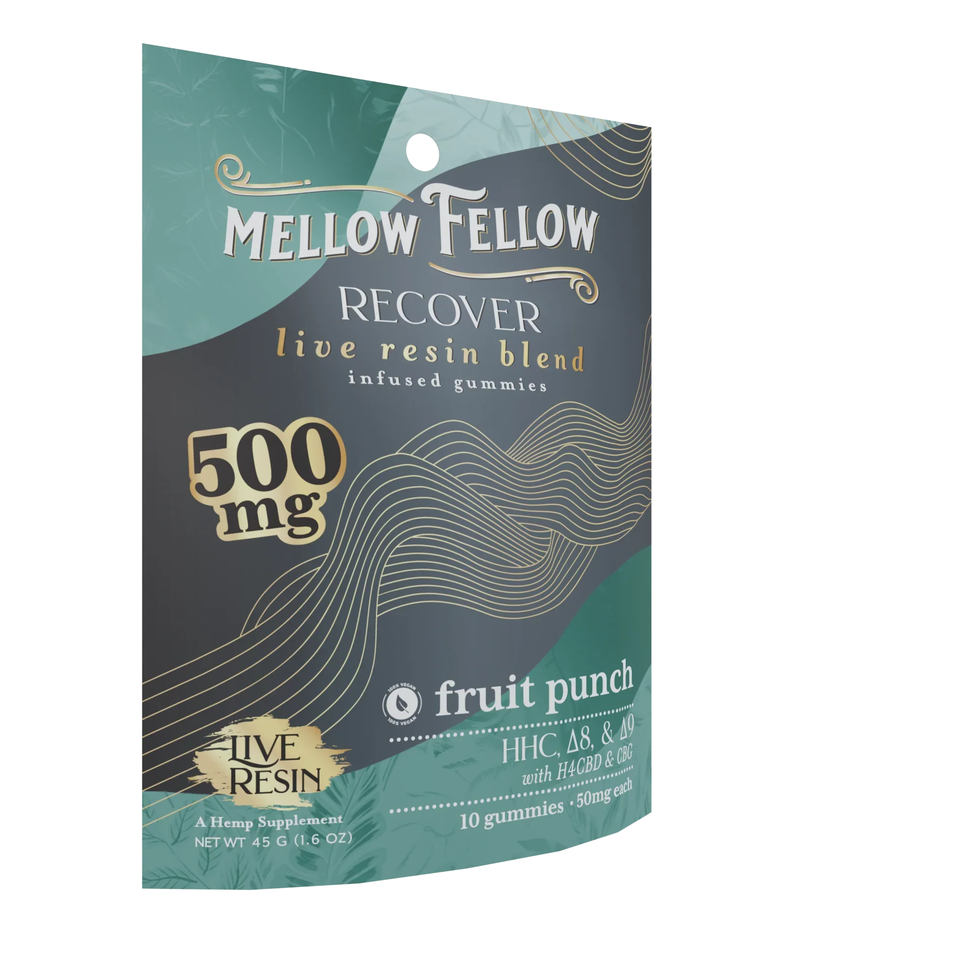 Mellow Fellow Recover Blend Live Resin M-Fusions Edibles Fruit Punch 500mg Best Sales Price - Edibles