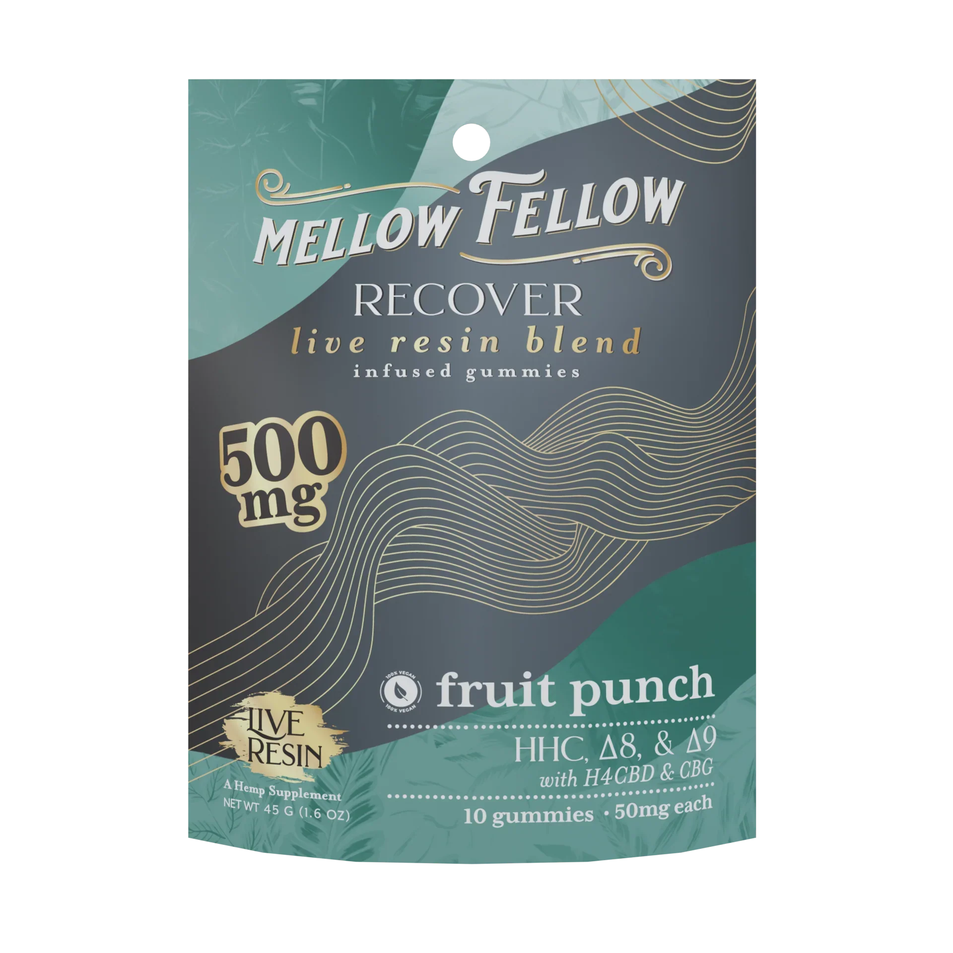 Mellow Fellow Recover Blend Live Resin M-Fusions Edibles Fruit Punch 500mg Best Sales Price - Edibles