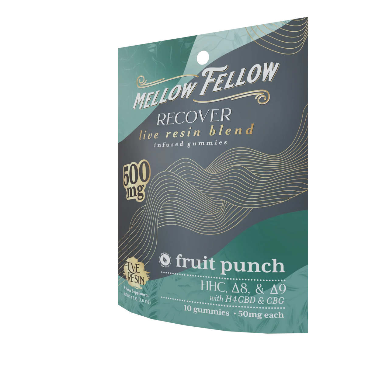 Mellow Fellow Recover Blend Live Resin M-Fusions Edibles Fruit Punch 500mg Best Sales Price - Edibles