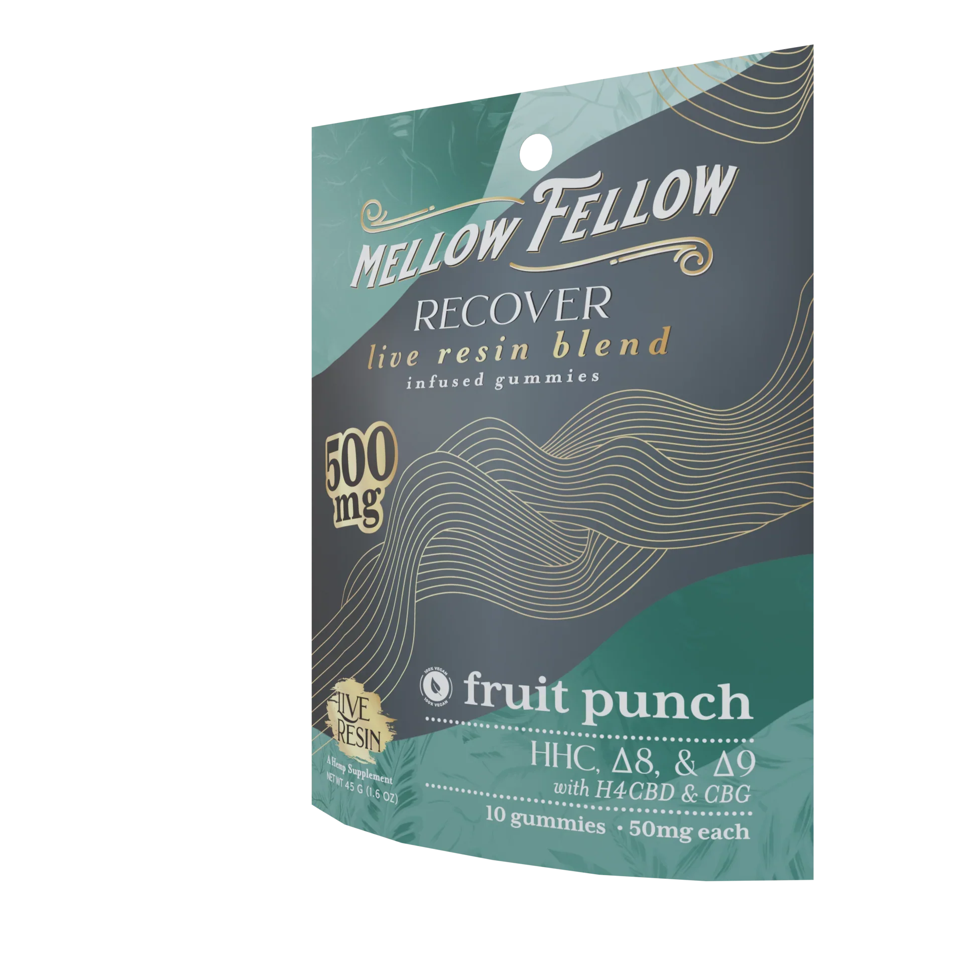 Mellow Fellow Recover Blend Live Resin M-Fusions Edibles Fruit Punch 500mg Best Sales Price - Edibles