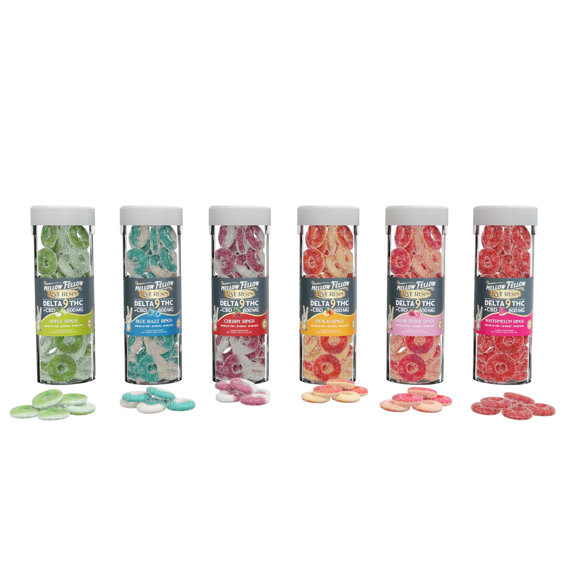 Mellow Fellow BYOB - Delta 9 Live Resin Rings Jars 800mg Bundle Best Sales Price - Bundles