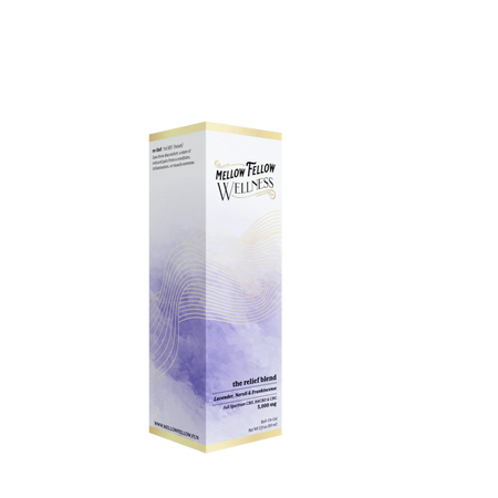 Wellness Roll On Gel - Relief Blend - Lavender, Neroli + Frankincense - 5000mg Best Sales Price - Topicals