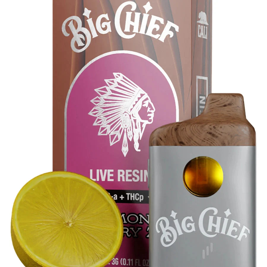 Lemon Berry Big Chief Live Resin THC-A+THC-P Disposable Vape 3G