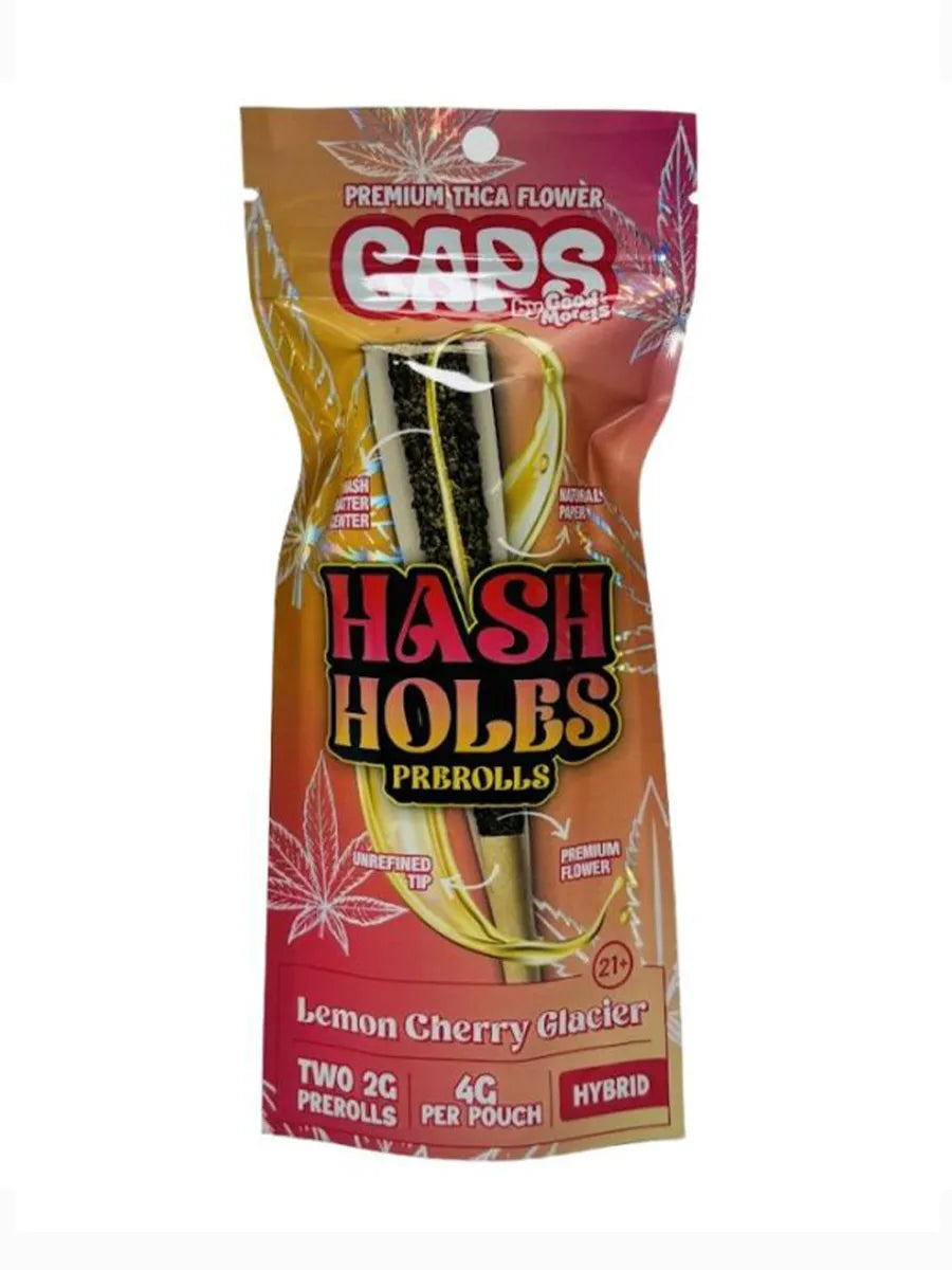 Lemon Cherry Glacier Caps Hash Holes Pre-Rolls 2ct