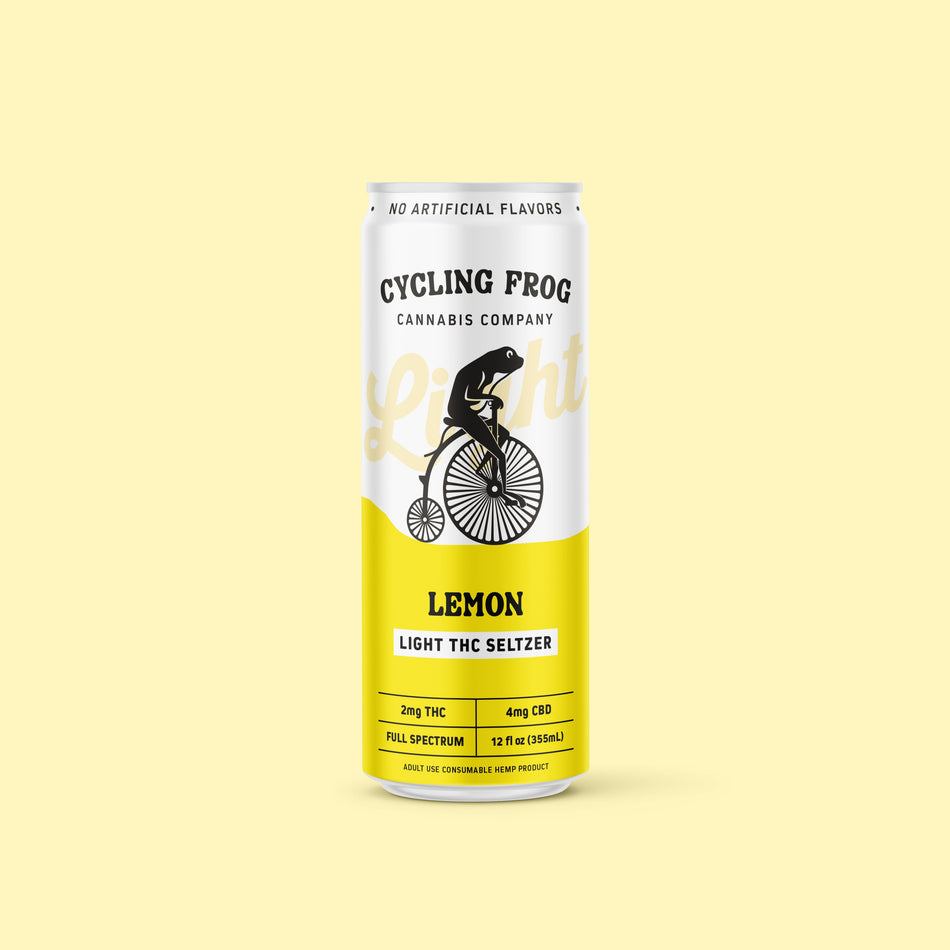 Cycling Frog Lemon THC Light Seltzer, 6pk