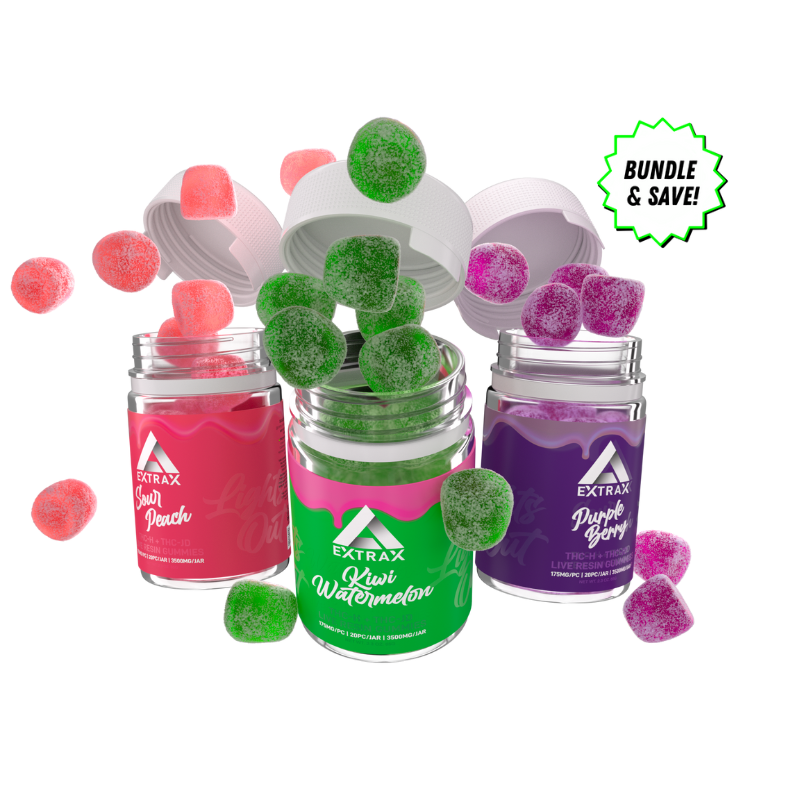Delta Extrax THCh + THCjd Gummy Bundle | Lights Out
