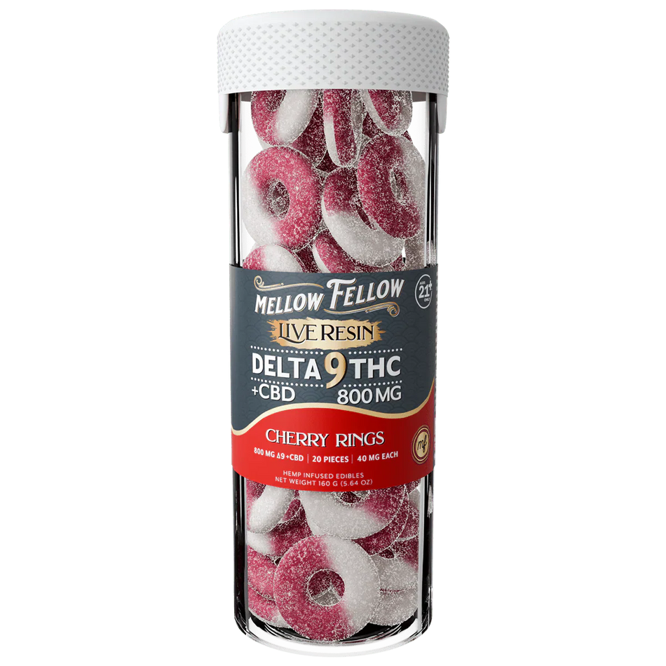 Mellow Fellow Delta 9 Live Resin Cherry Rings Gummies