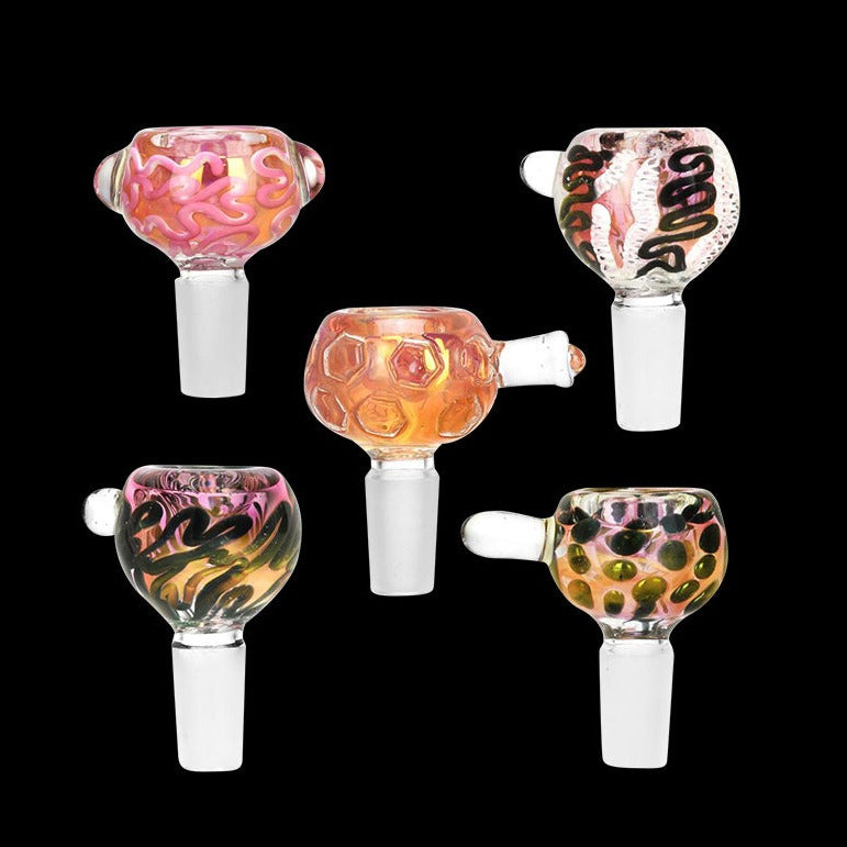 Smoke Cartel Luxe Rose Gold Fumed Glass Bowls - 20 Pack Best Sales Price - Accessories