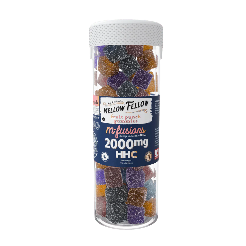 HHC M-Fusions Fruit Punch Gummies - 40 Ct. 2000mg Mellow Fellow