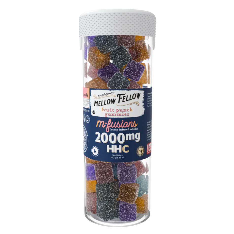 HHC M-Fusions Fruit Punch Gummies - 40 Ct. 2000mg Mellow Fellow