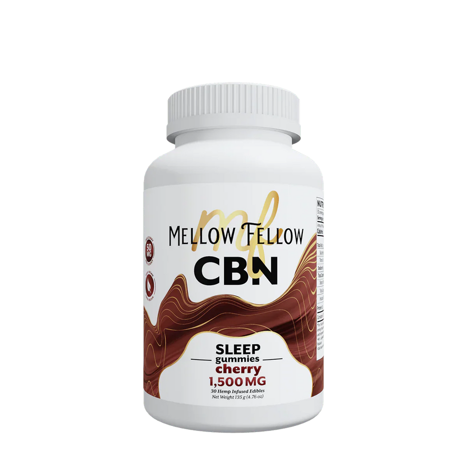 Mellow Fellow Sleep CBN Gummies - 1500mg - Cherry