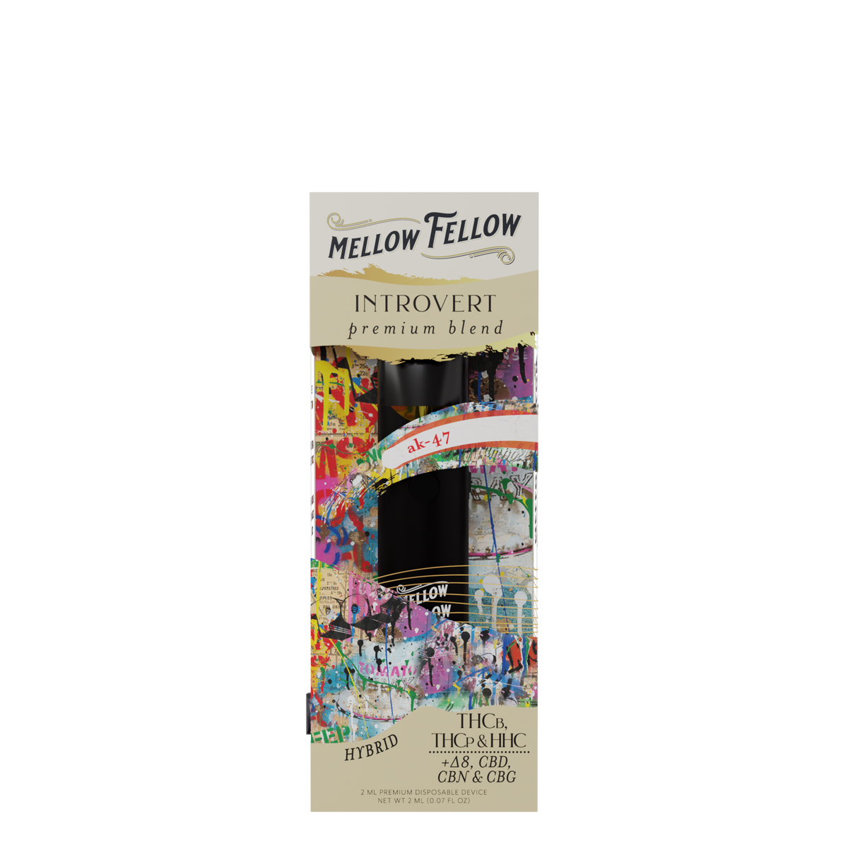 Mellow Fellow Creativity (Golden Goat) & Introvert (AK-47) 2ml Disposable Vape Day/Night Bundle Best Sales Price - Bundles