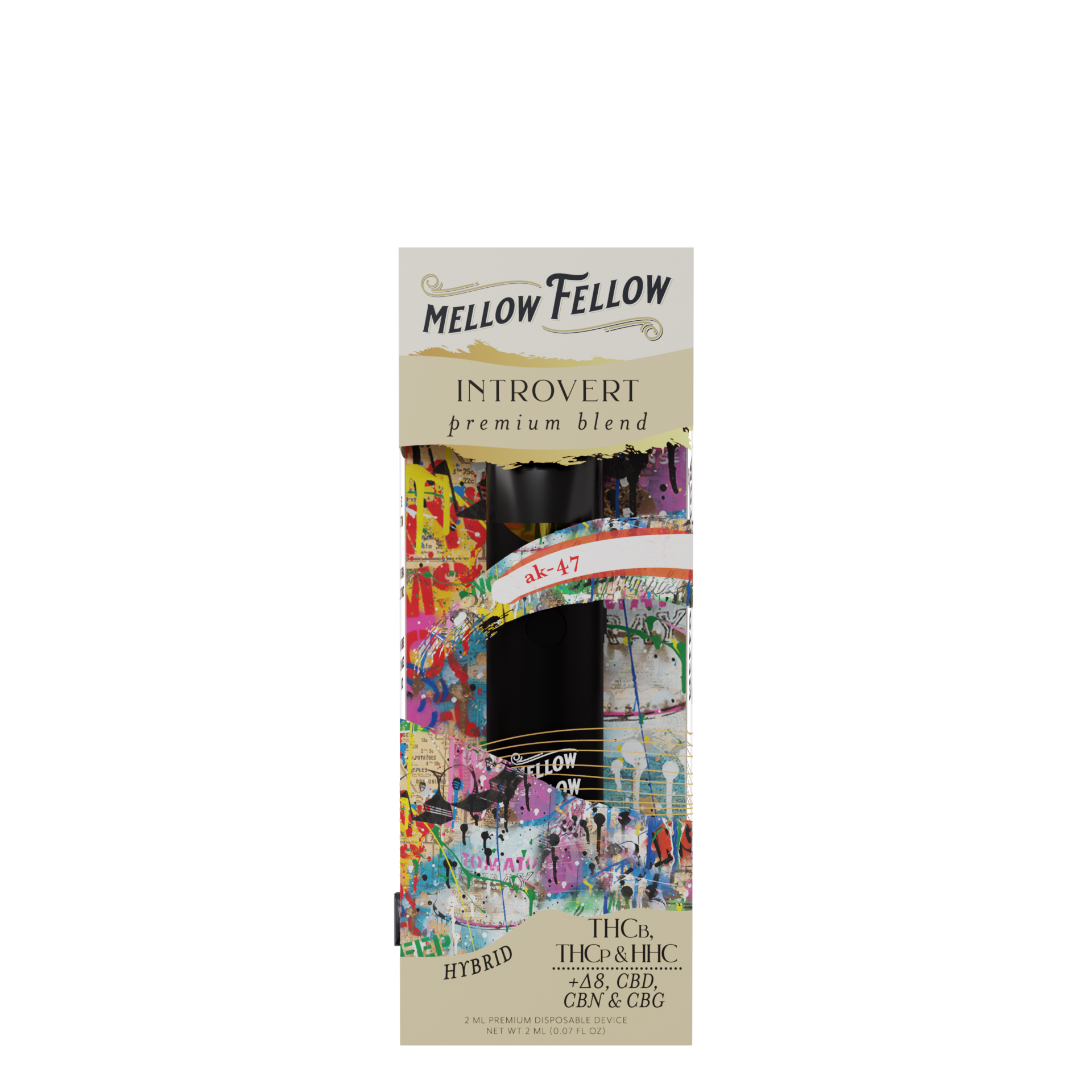 Mellow Fellow Creativity (Golden Goat) & Introvert (AK-47) 2ml Disposable Vape Day/Night Bundle Best Sales Price - Bundles