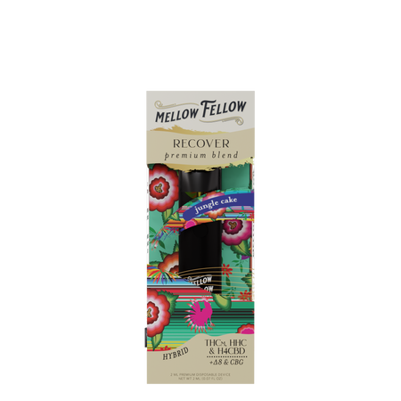 Mellow Fellow Clarity (Grease Monkey) & Recover (Jungle Cake) 2ml Disposable Vape - Day/Night Bundle Best Sales Price - Bundles