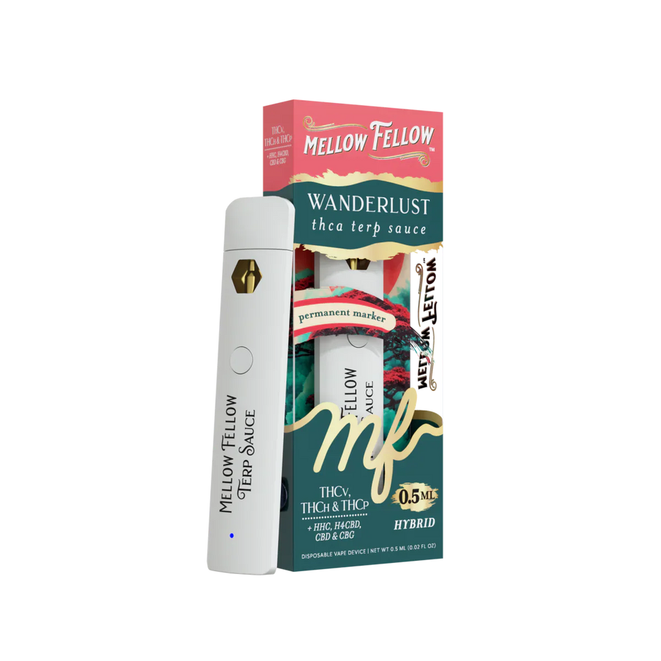 Mellow Fellow Wanderlust Blend 0.5ml Terp Sauce Disposable Vape - Permanent Marker (Hybrid)