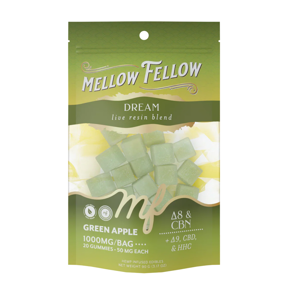 Dream Blend - Live Resin M-Fusions Edibles - Green Apple 1000mg
