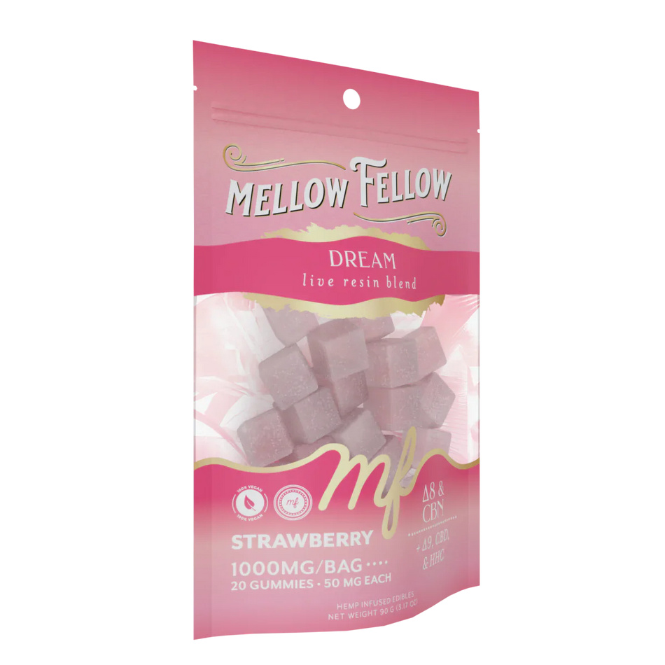 Dream Blend - Live Resin M-Fusions Edibles - Strawberry 1000mg