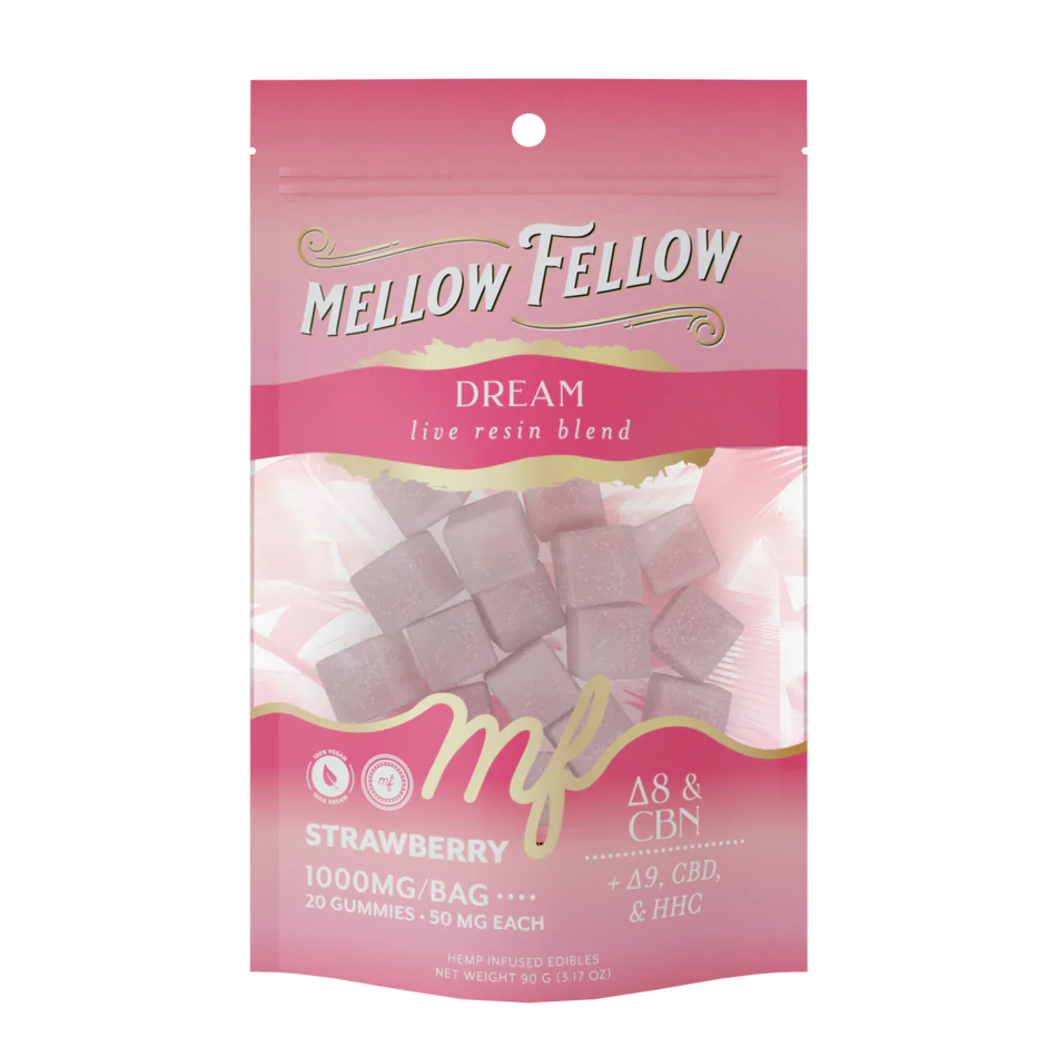 Dream Blend - Live Resin M-Fusions Edibles - Strawberry 1000mg