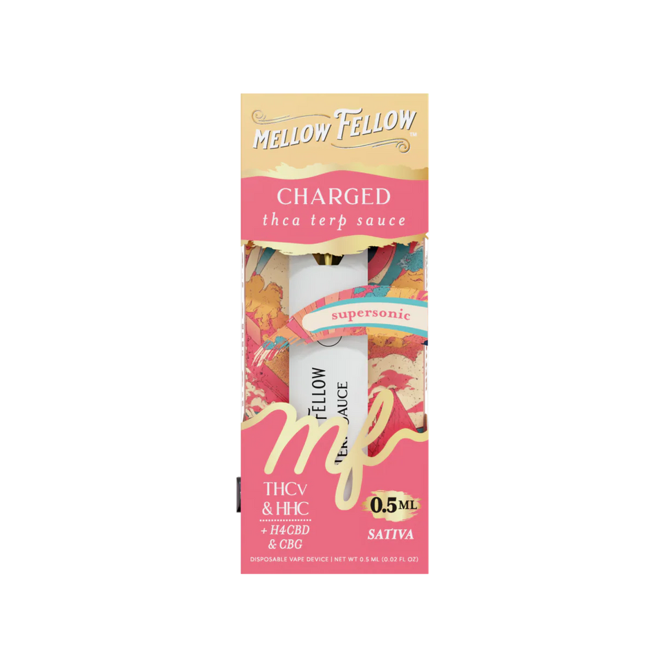 Mellow Fellow Charged Blend 0.5ml Terp Sauce Disposable Vape - Supersonic (Sativa)
