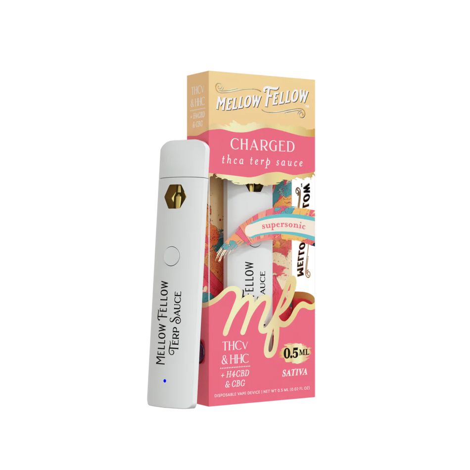 Mellow Fellow Charged Blend 0.5ml Terp Sauce Disposable Vape - Supersonic (Sativa)