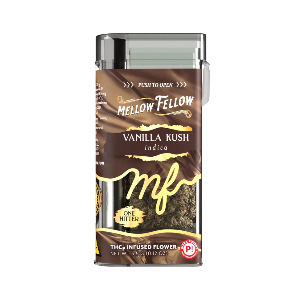 THCp 3.5g Infused Flower + One Hitter - Vanilla Kush (Indica)