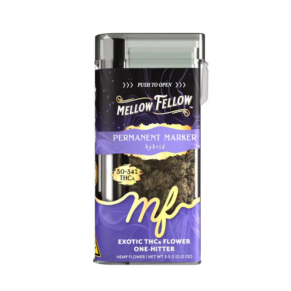 THCa 3.5g Exotic Flower + One Hitter- Permanent Marker (Hybrid)