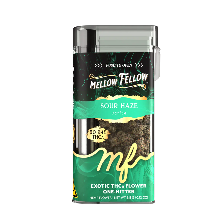 THCa 3.5g Exotic Flower + One Hitter - Sour Haze (Sativa)