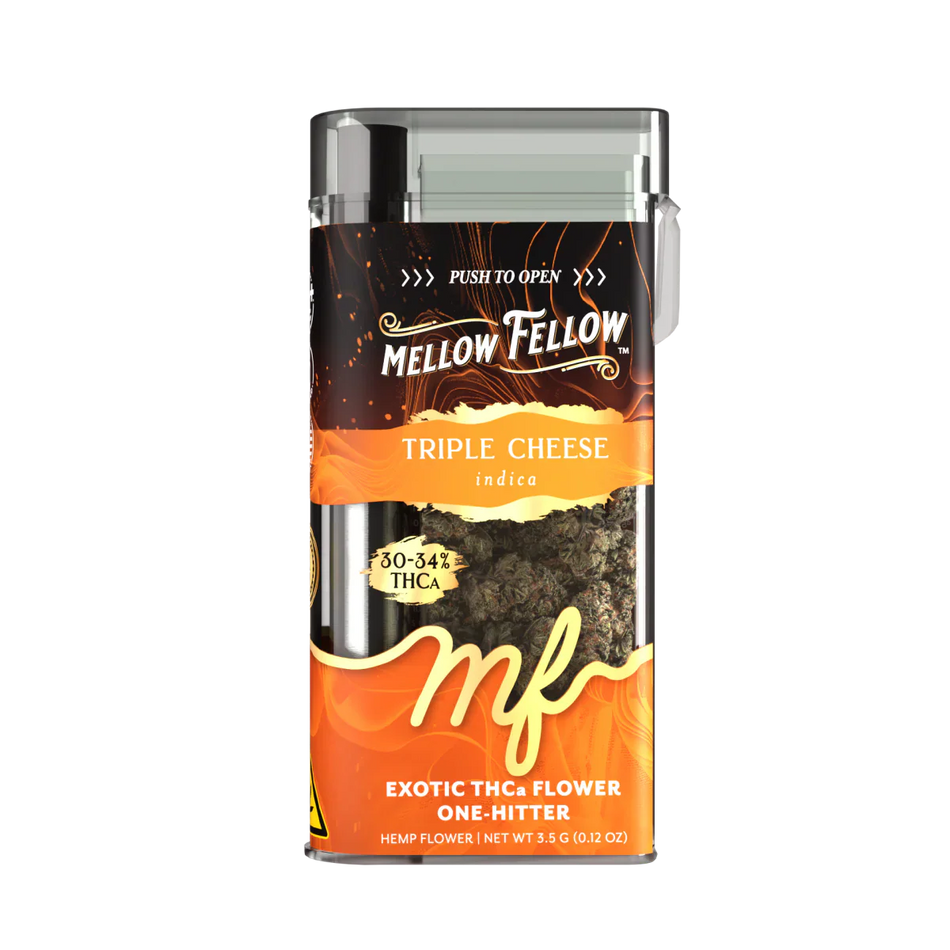 THCa 3.5g Exotic Flower + One Hitter - Triple Cheese (Indica)