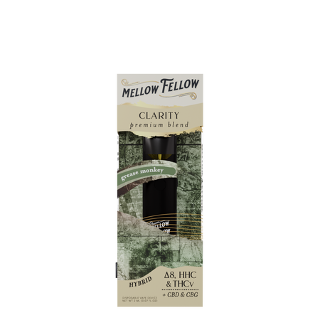 Mellow Fellow Clarity (Grease Monkey) & Recover (Jungle Cake) 2ml Disposable Vape - Day/Night Bundle Best Sales Price - Bundles