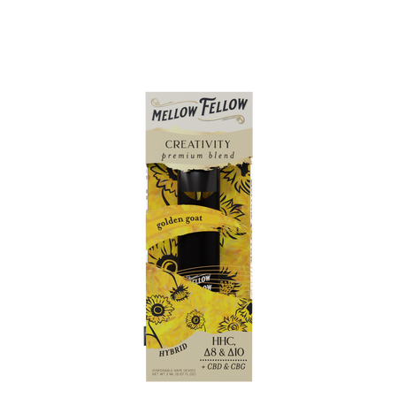 Mellow Fellow Creativity (Golden Goat) & Introvert (AK-47) 2ml Disposable Vape Day/Night Bundle Best Sales Price - Bundles