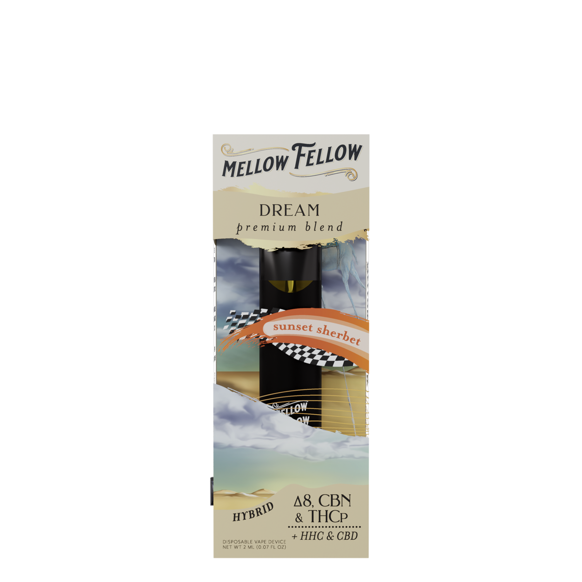 Mellow Fellow Charged (Wedding Crasher) & Dream (Sunset Sherbet) 2ml Disposable Vape Day/Night Bundle Best Sales Price - Bundles