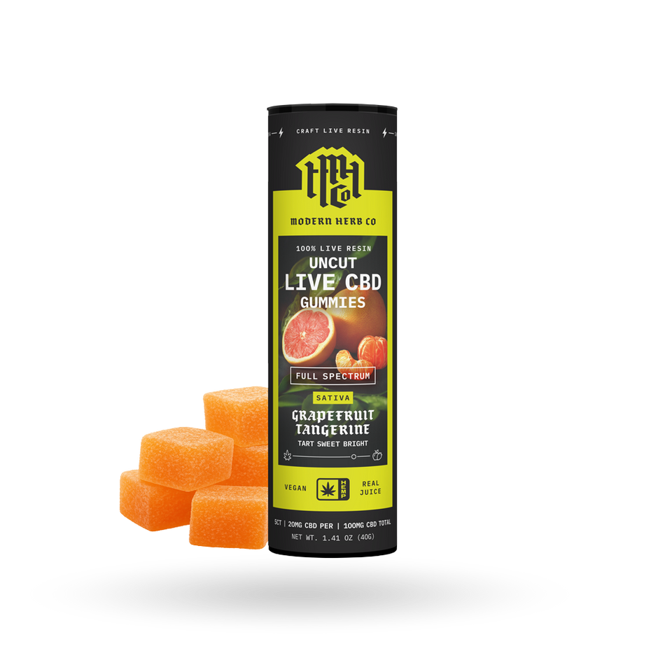 The Hemp Collect CBD Live Resin Gummies: Grapefruit Tangerine (Sativa) - 5ct